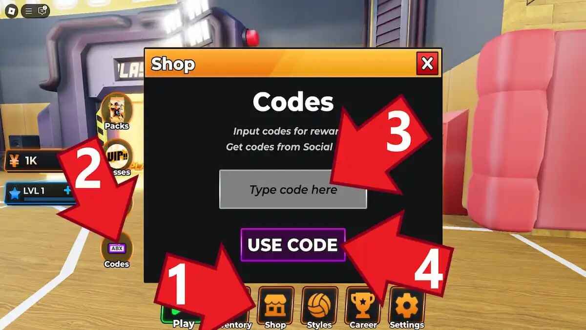 How to redeem Volleyball Legends codes