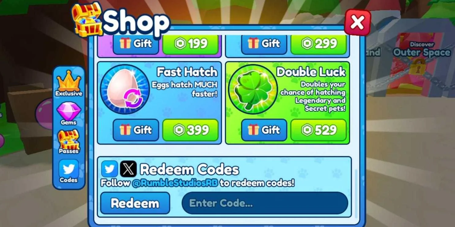 How to redeem Bubble Gum Simulator Infinity Codes